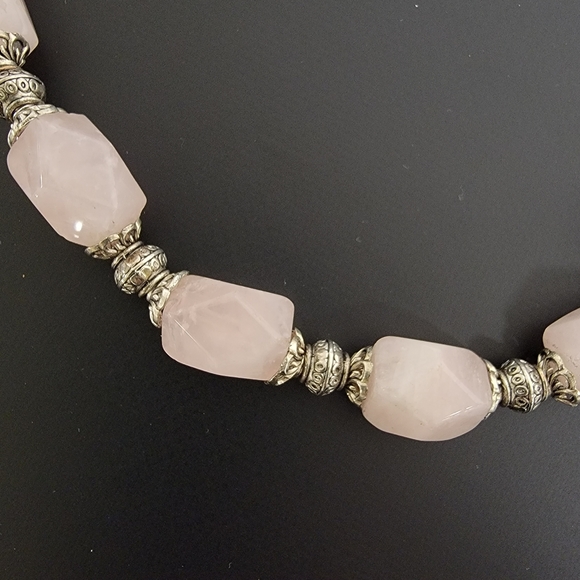 Rose Quartz Beaded Necklace - Picture 9 of 10